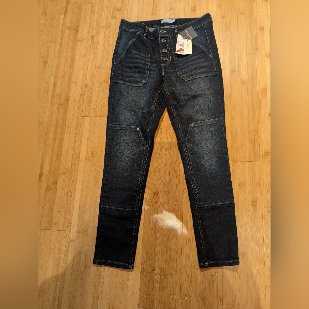 L.L. Bean Skinny Blue Jeans Sleek Fit
